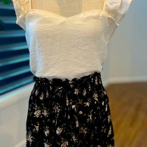 Floral midi skirt multi